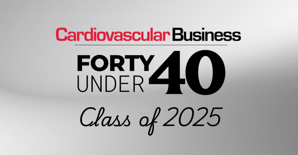2025 Cardiovascular Business 40 Under 40: Rising Stars Program Promo Graphic